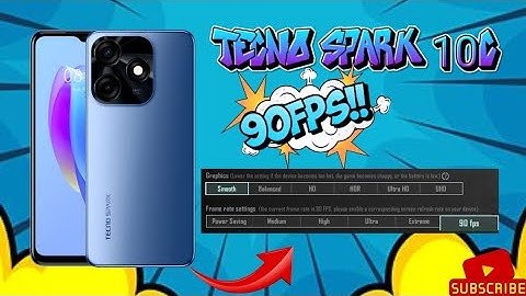 Tecno Spark 10c Pubg Graphics Test 90FPS!!!