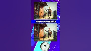 Find The 5 Differences #169 Dog Vs Man