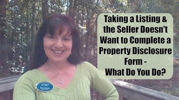 Taking a Listing & Seller Doesn