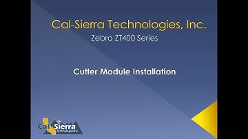 How to install Zebra ZT400 Series Cutter Module