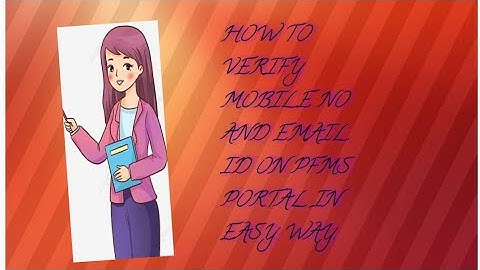 # How to verify mobile no and email ID on PFMS portal. # short # video # easy way # PFMS portal # 👍👍
