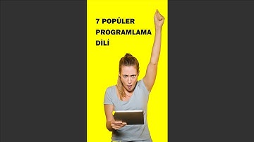 7 POPÜLER PROGRAMLAMA DİLİ | EN İYİ YAZILIM DİLLERİ & KULLANIM ALANLARI #shorts