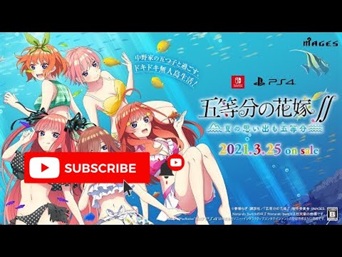 New Quintessential Quintuplets Game for PS4 & Nintendo Switch Gets  Super-Cute Opening Cutscene Trailer