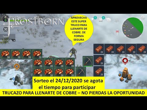 FROSTBORN Coop Survival Gameplay ESPAÑOL - COMO farmear COBRE fácil y seguro. Guía para iniciantes