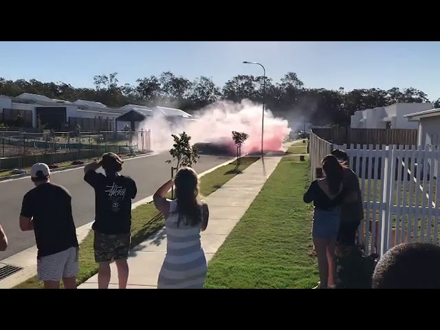 Its a Boy! Exciting BURNOUT Gender Reveal