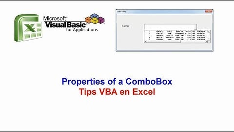 Properties of a combobox