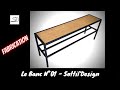 Fabrication banc mtal et bois n1 sottildesign