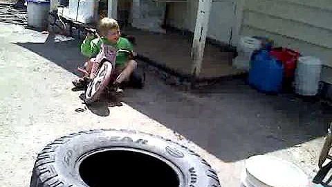 Solomon on his back a few years ago!
