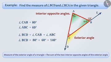 Exterior Angle of a Triangle and its property | Part 2/3 | English | Class 7