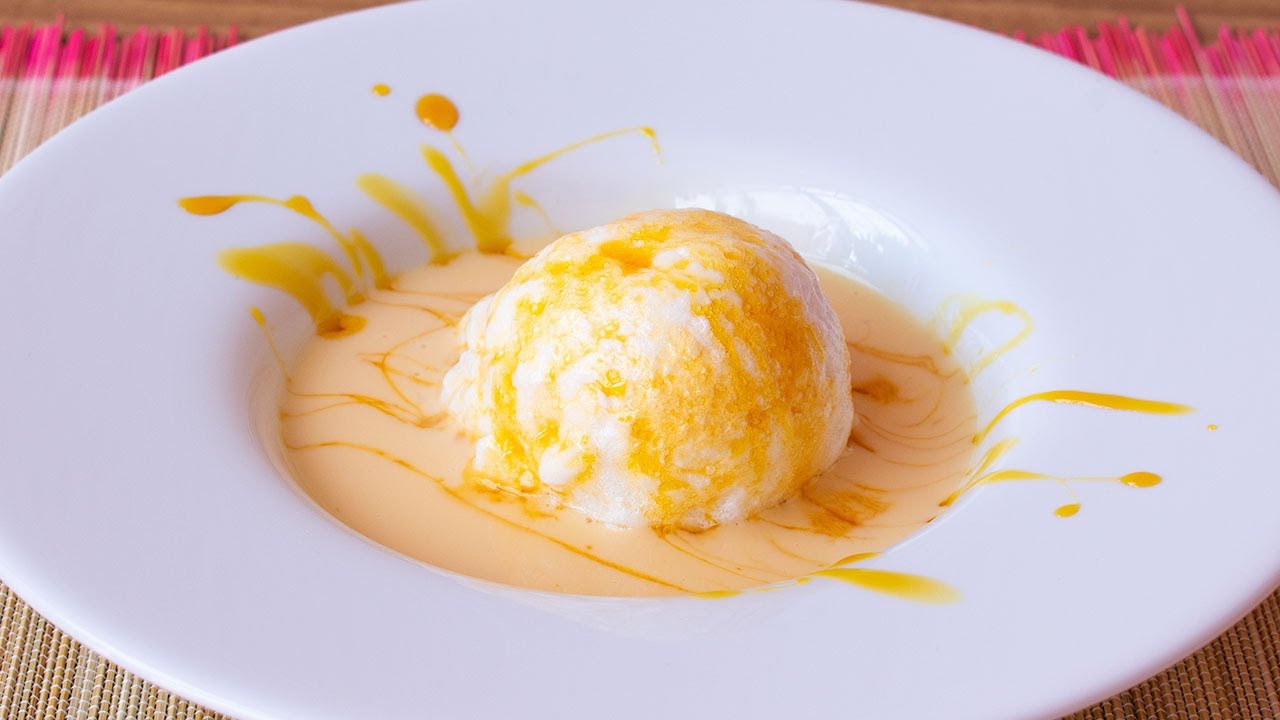 Isla flotante, postre sin horno