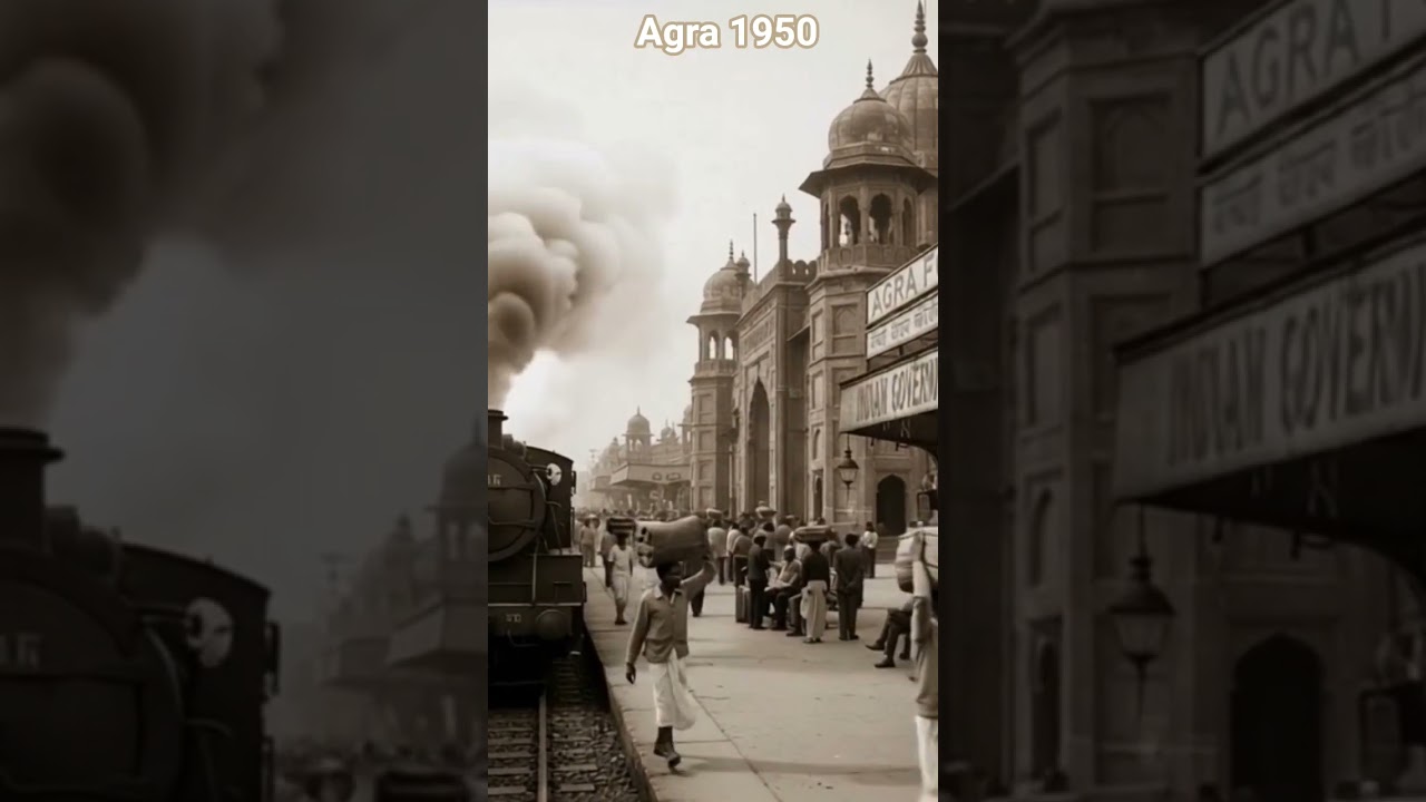 🔹 Agra in 1950 — The City of Timeless Beauty | Rare Vintage Look