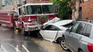3 San Francisco firefighters hurt following crash involving SFFD vehicles, department says
