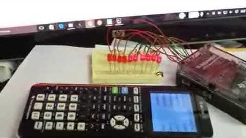 TI-84 Plus CE simulating the KITT scanner from Knight Rider with the TI-Innovator