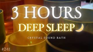 3-Hour Crystal Sound Bath No.241 | Alchemy Crystal Bowls for Deep Sleep & Nervous System Reset