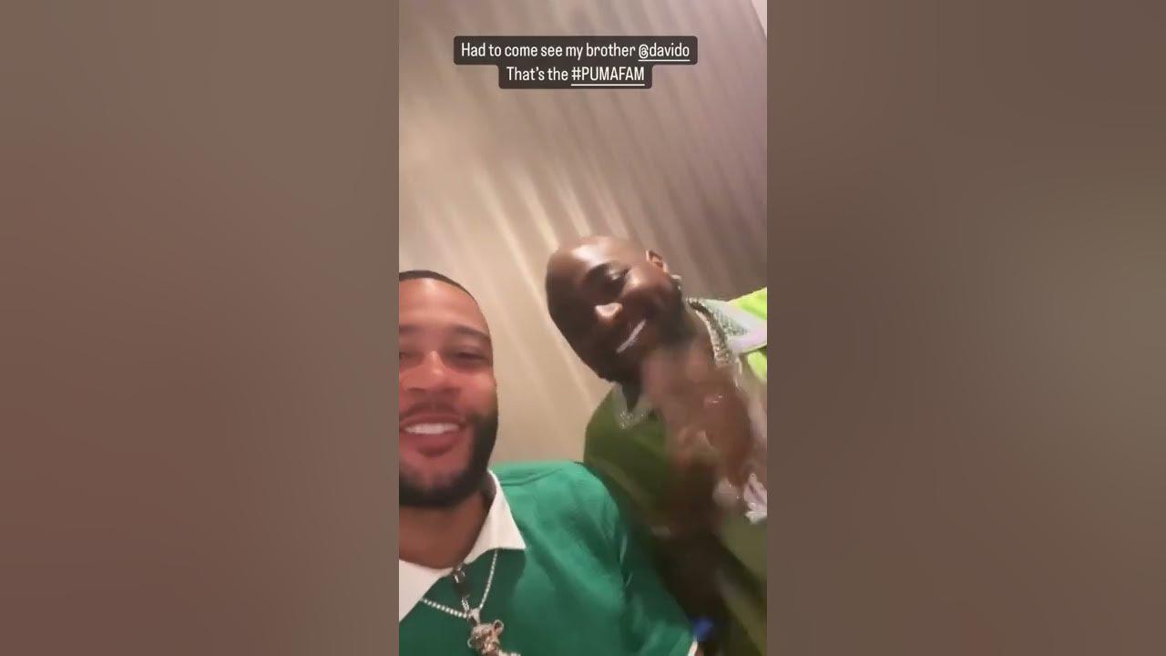 Memphis Depay came out to support Davido at his LA concert 