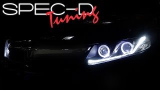 SPECDTUNING INSTALLATION VIDEO: 2012 HONDA CIVIC PROJECTOR HEADLIGHTS(SPECDTUNING is proudly recognized as pioneers in the automotive industry for products and service. Our main goal is to provide the highest quality products at ..., 2013-07-26T18:41:48.000Z)