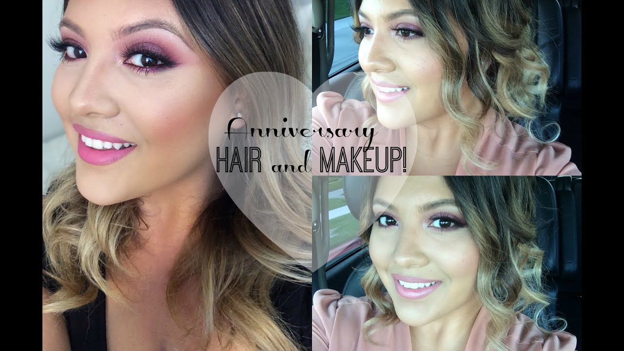Get Ready With Me! Anniversary Makeup & Hair!
