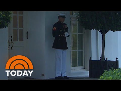 Watch White House Marine Sentry’s Funny Reaction To Lightning Strike