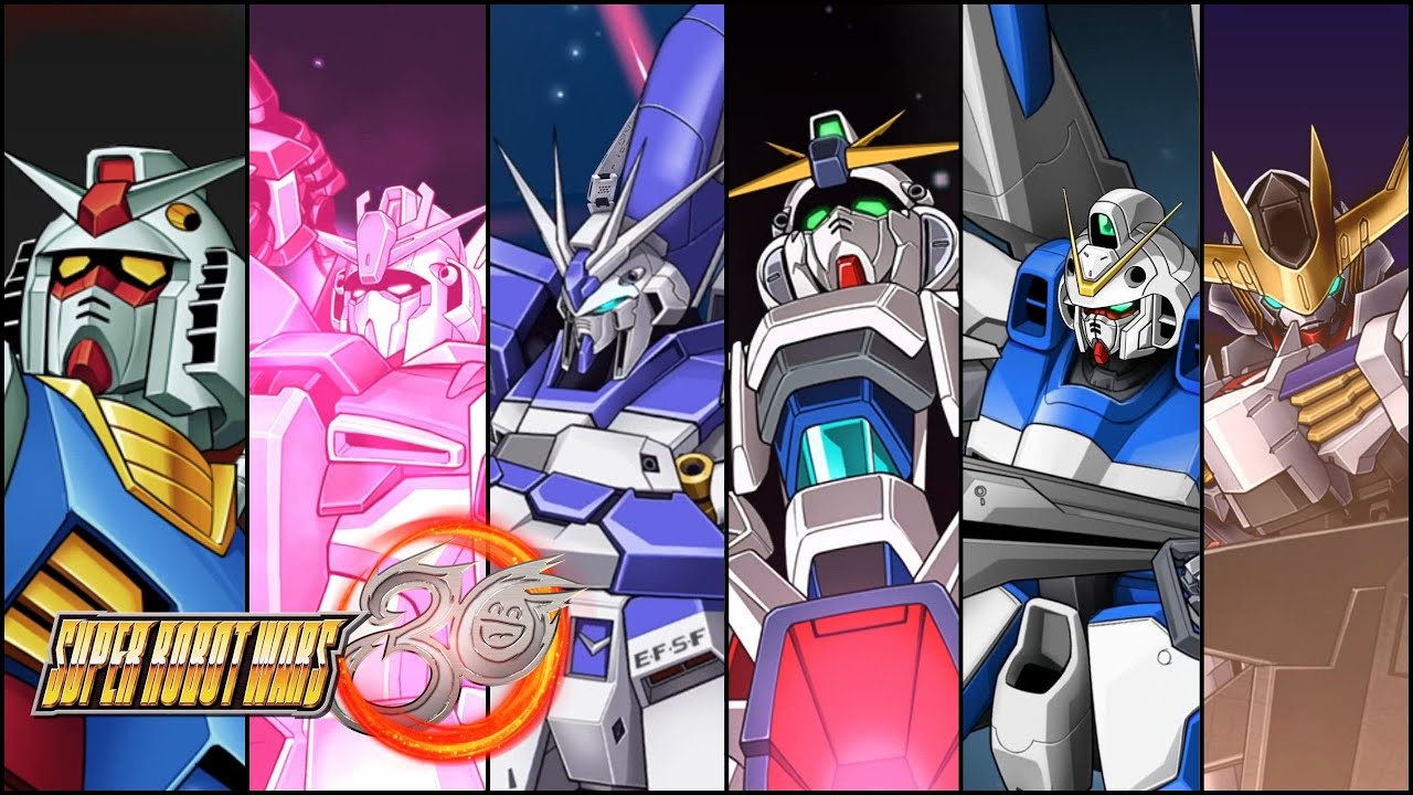 All Gundam Series Units & Attacks | Super Robot Wars 30