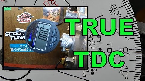 Find True TDC With A Dial Indicator & Degree Wheel : Plus TDC vs True TDC Demonstration