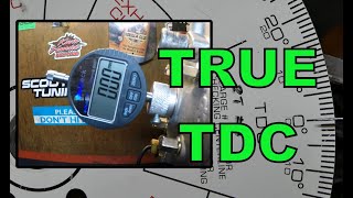 Find True TDC With A Dial Indicator & Degree Wheel : Plus TDC vs True TDC Demonstration Find True TDC With A Dial Indicator & Degree Wheel : Plus TDC vs True TDC Demonstration