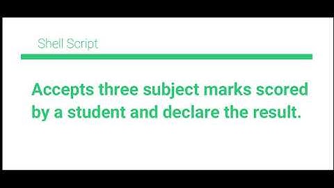 #expression #greaterthan #Swap #Result #Student #if #else #Avg #Percentage #Ubuntu #Shell #Script