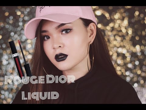 SWATCH+REVIEW ⎮DIOR ROUGE DIOR LIQUID⎮PhuongNguyenPretty