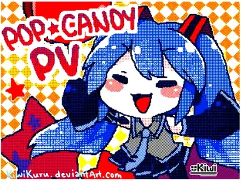 POPCANDY PV / Flipnote 3D Animation　うごメモ　３D　初音ミク