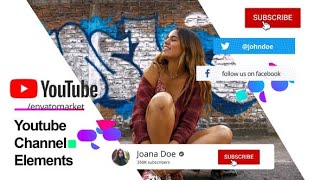YouTube channel elements Pack - After Effects Templates