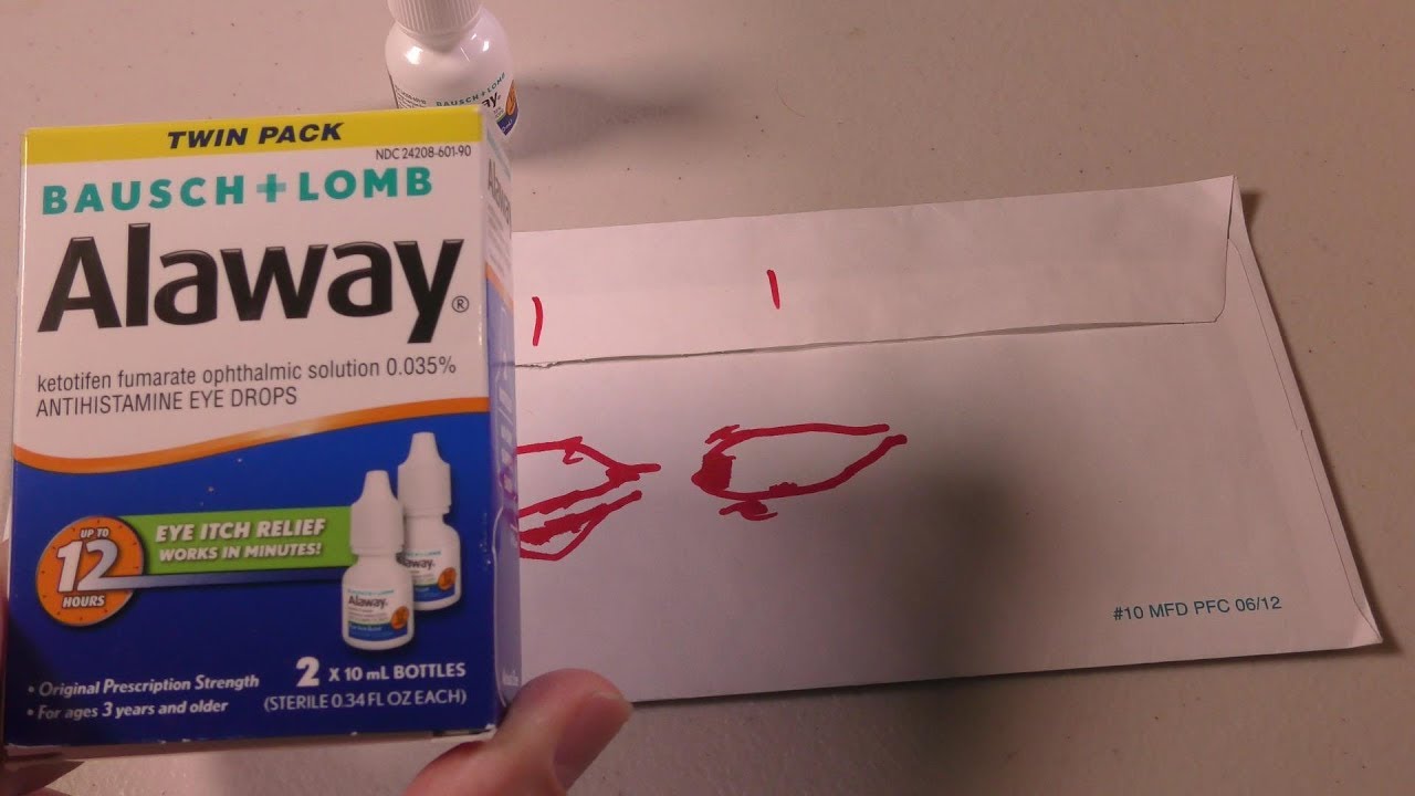 Allergic conjunctivitis Bausch Lomb Alaway Zaditor Antihistamine Eye