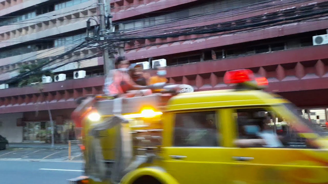 FIRETRUCKS BIG AND SMALL PASS ALONG SORIANO AVENUE, INTRAMUROS TO DOUSE THE BLAZE IN PORT AREA