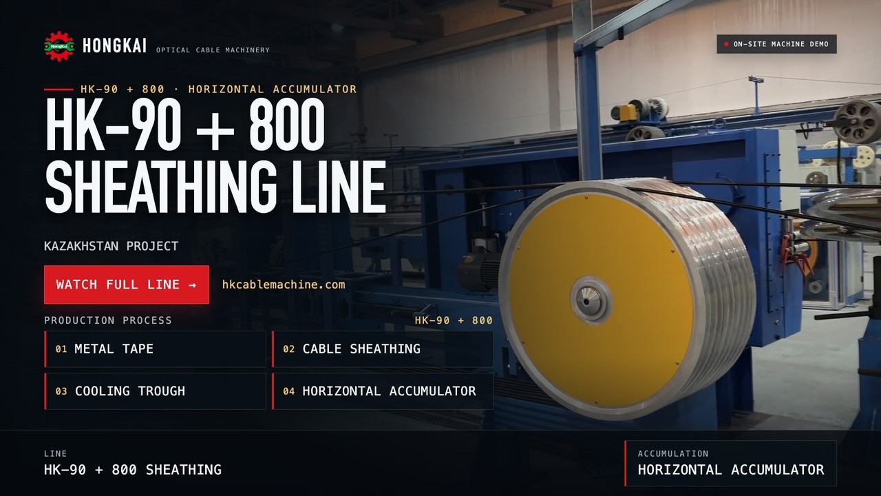 HONGKAI HK-90 and 800 cable sheathing video