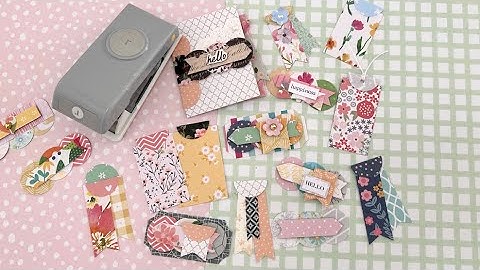 DIY Paper Embellishments using 1” Circle Punch & Paper Scraps - Simple & Easy Beginner Project Idea