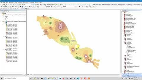 Spatial Inverse distance Weighted Interpolation | Kriging IDW