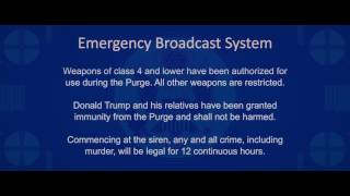 TRUMP: The Purge - Announcement HD [TRUMP VERSION]