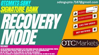 RECOVERY MODE : SBNY STOCK ANALYSIS | SIGNATURE BANK STOCK