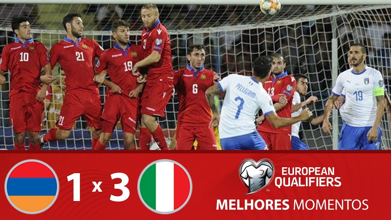 ARMÊNIA 1 X 3 ITÁLIA – MELHORES MOMENTOS – ELIMINATÓRIAS EUROCOPA (05/09/19)