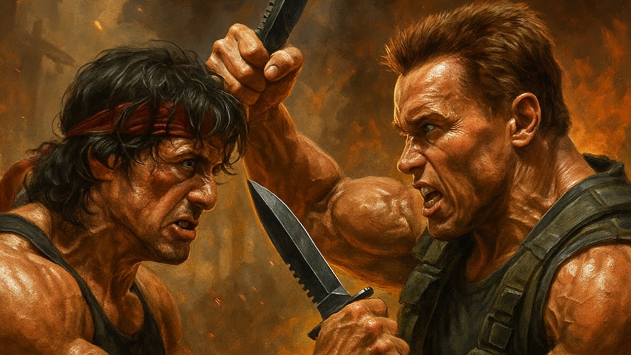 🎬 🔥 Arnold Schewenzer vs Rambo Epic Showdown of Legends 💥 #ActionKings ...