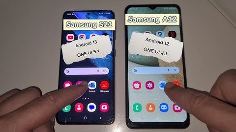 Samsung Galaxy S21 ONE UI 5.1 vs Samsung Galaxy A12 ONE UI 4.1 #samsungs21 #samsunga12 #android13