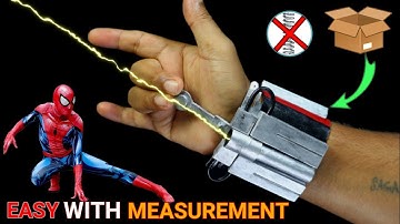 Without spring web shooter || How to make Spiderman homecoming home made web shooter easy