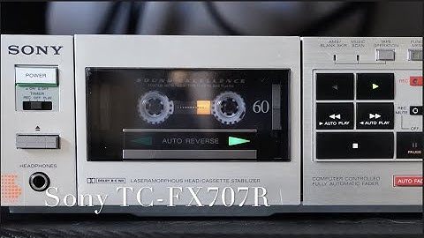Sony TC-FX707R Tape Path & Azimuth Adjustment | Fine-Tuning for Optimal Performance