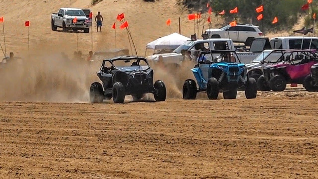 SxS Drag Racing RZR vs X3 UTV Invasion Silver Lake Sand Dunes YouTube
