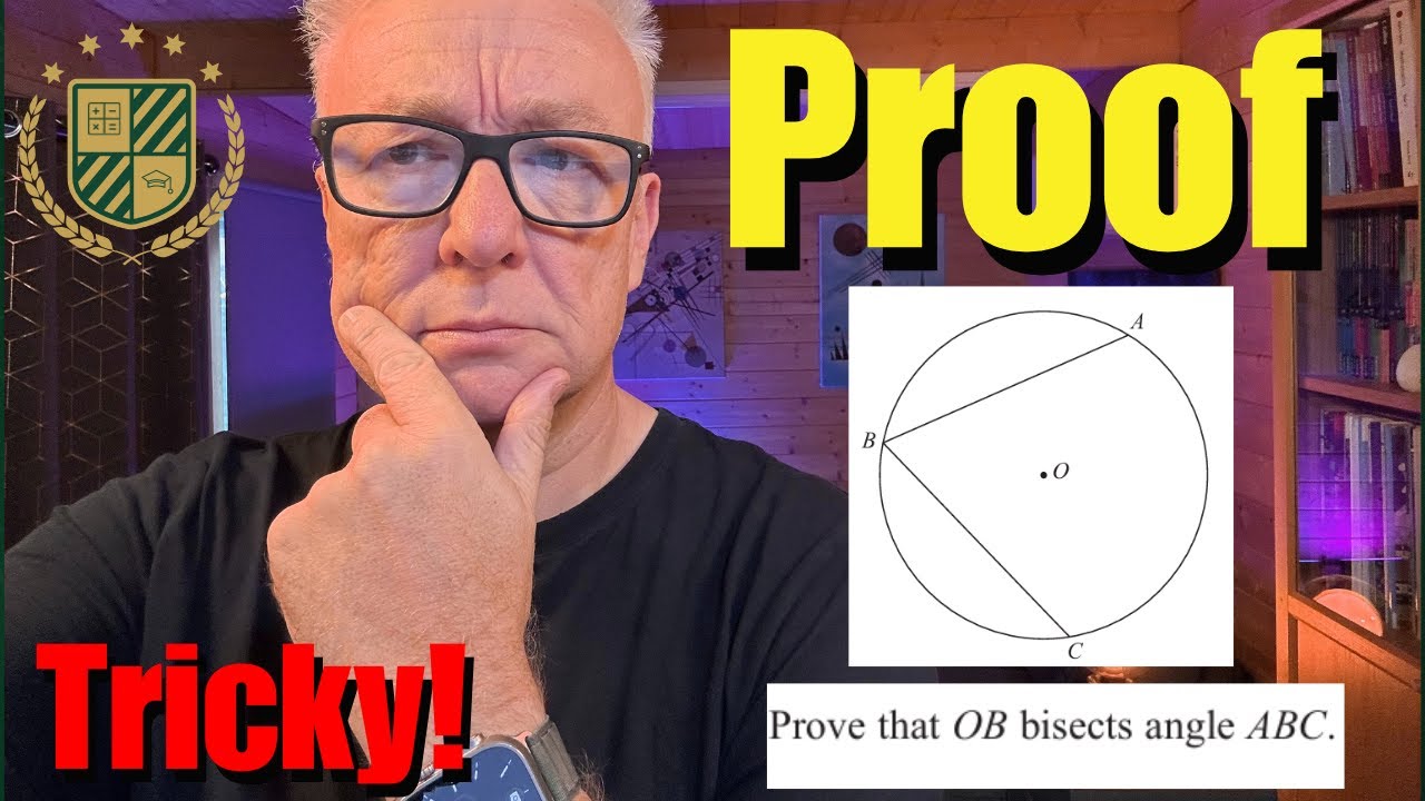 Доказательство на основе окружностей (вопрос 18, часть 2, экзамен GCSE Edexcel, ноябрь 2024 г.)