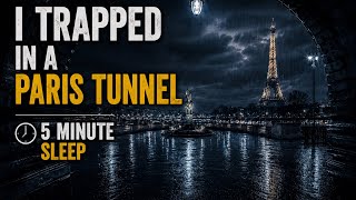 🌧️ Trapped in a Paris Tunnel During a Rainstorm, Cozy Night Ambient Sounds for Deep Relaxation