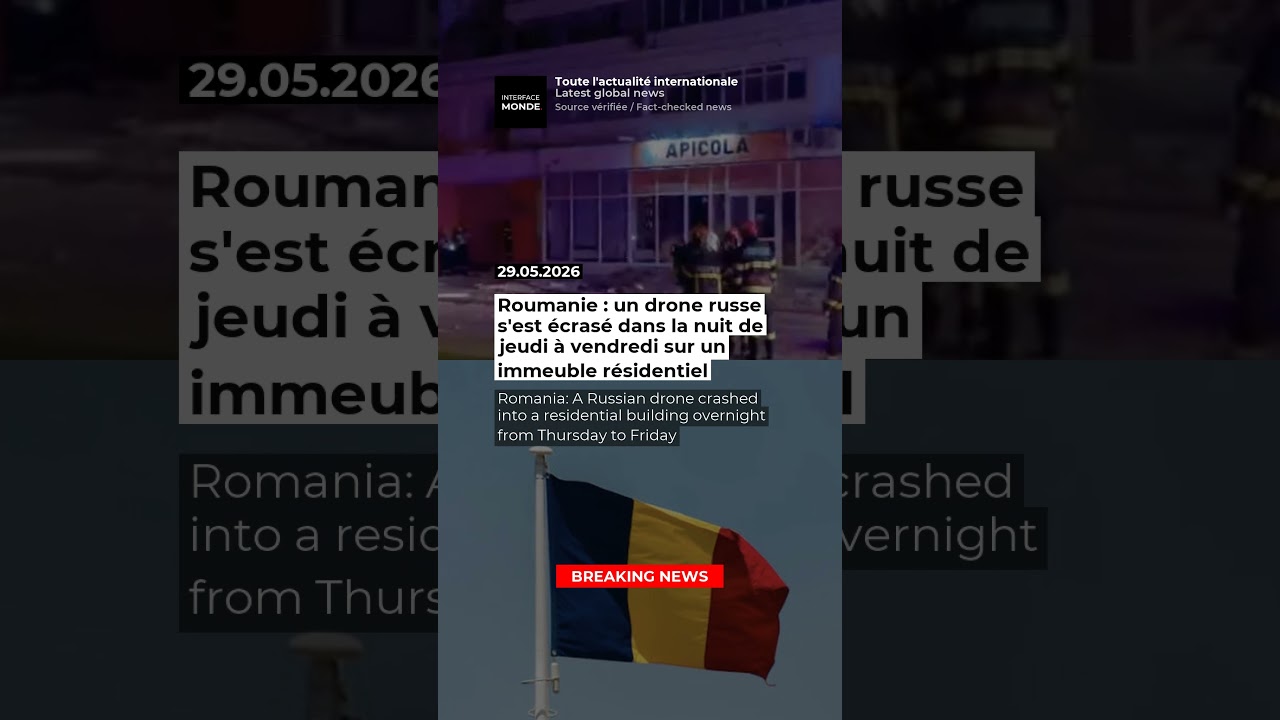Roumanie : un drone russe s'est écrasé dans la nuit de jeudi à vendredi sur un immeuble résidentiel
