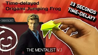 The Mentalist | Time delayed JUMPING PAPER FROG origami tutorial