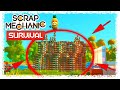 САМАЯ ОПАСНАЯ СБОРКА +100 ЗАПЧАСТЕЙ РОБОТОВ В  В Scrap Mechanic survival !!! выживание !!! скрап !!!