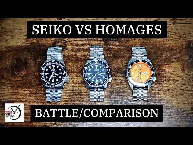 Seiko SKX vs Homages Battle / Comparison 🥊 Honest Watch Review #HWR -  YouTube