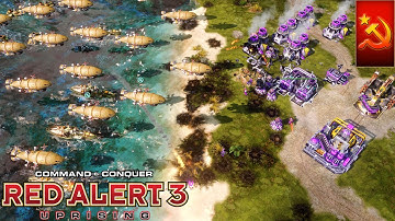 Red alert 3 Uprising - Soviet VS 3 Brutal AI