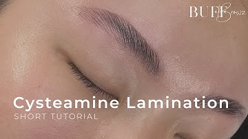 Eyebrow Cysteamine Lamination | BUFF Browz Short Tutorial